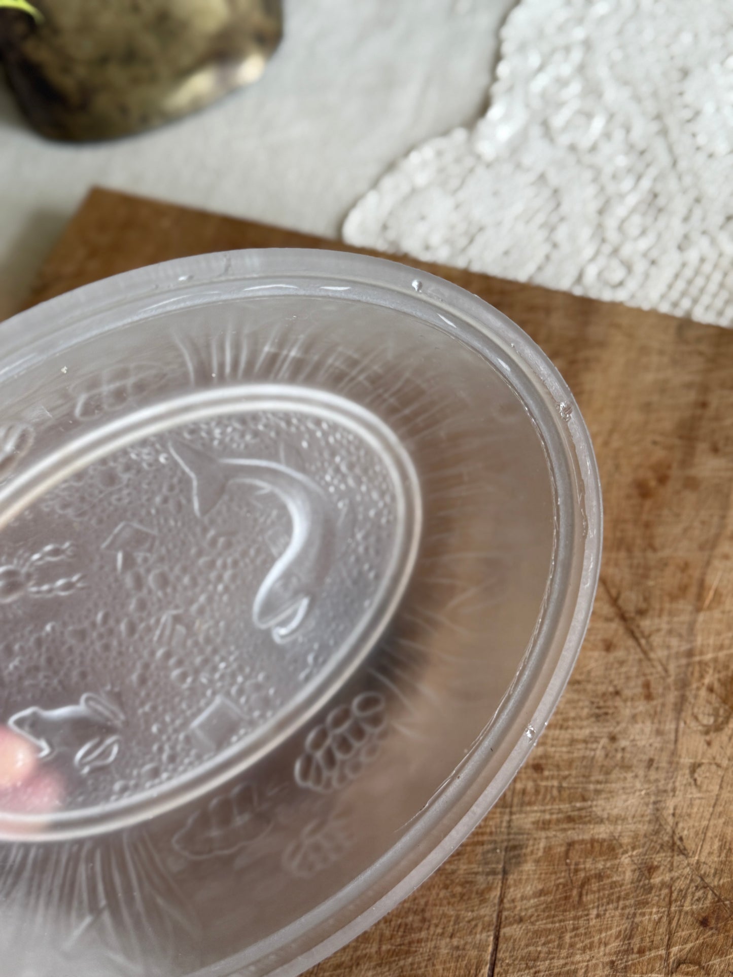 Antique Glass Nesting Duck