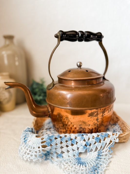 Vintage Copper English Tea Kettle