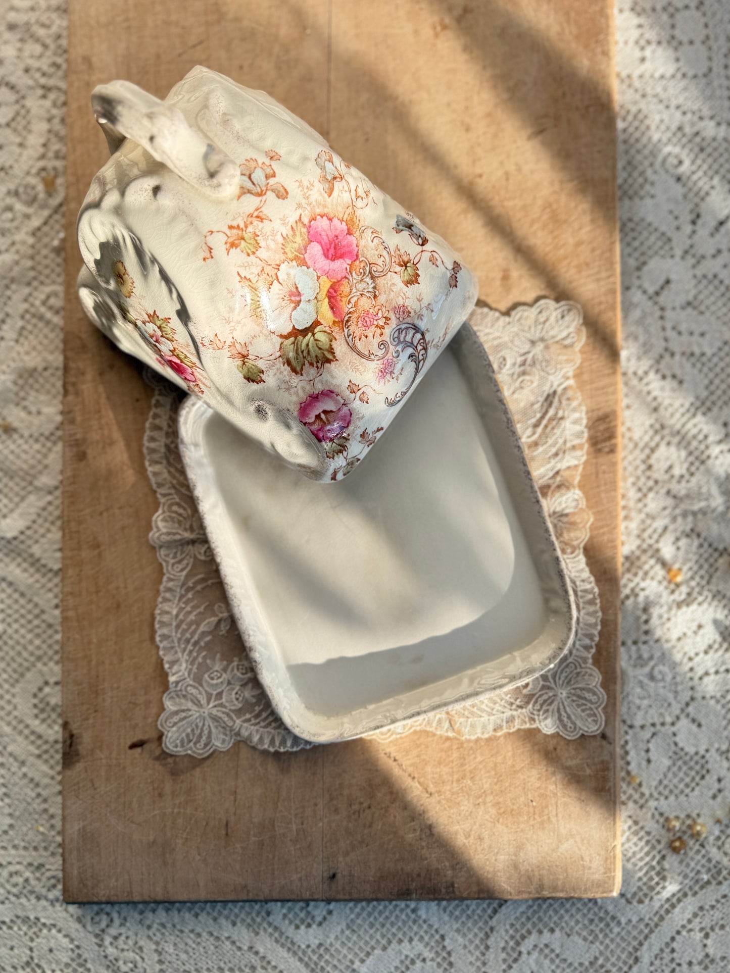 Antique English Cheese Keeper