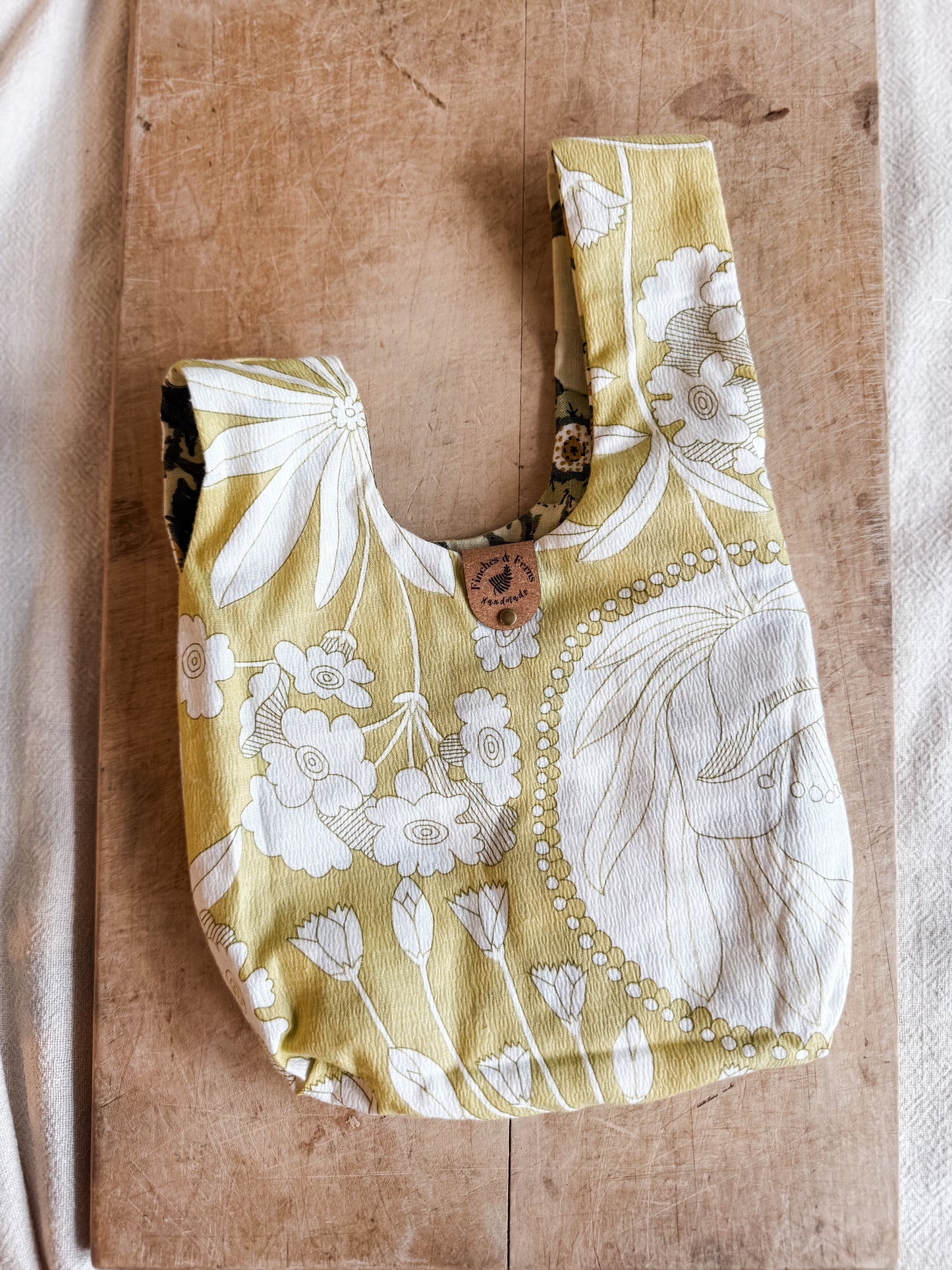 Small Japanese Knot Bag | Handmade Artisan Gift Boutique | Vintage Fabric
