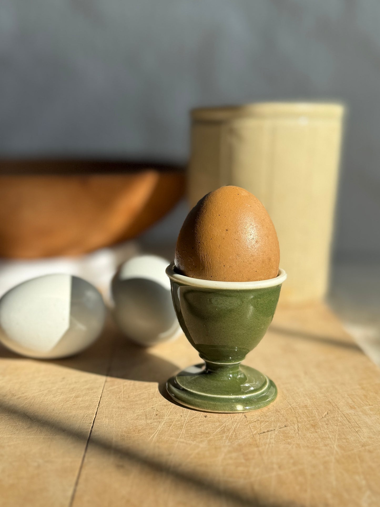 English green egg cup
