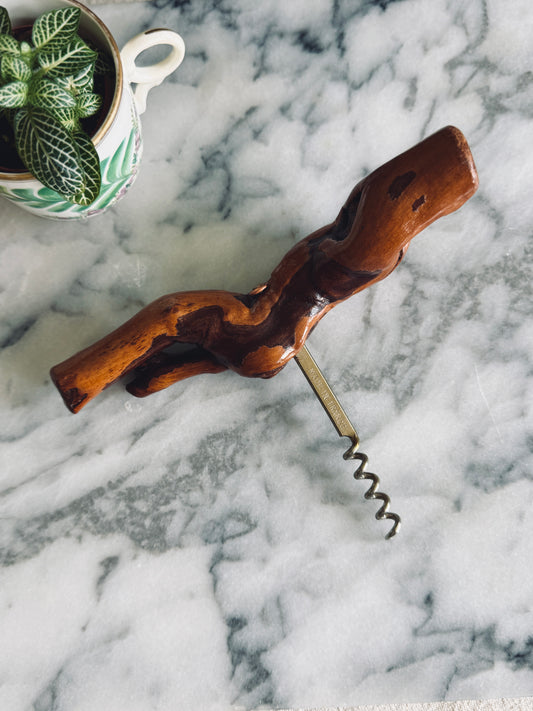 Grapevine corkscrew bottle opener