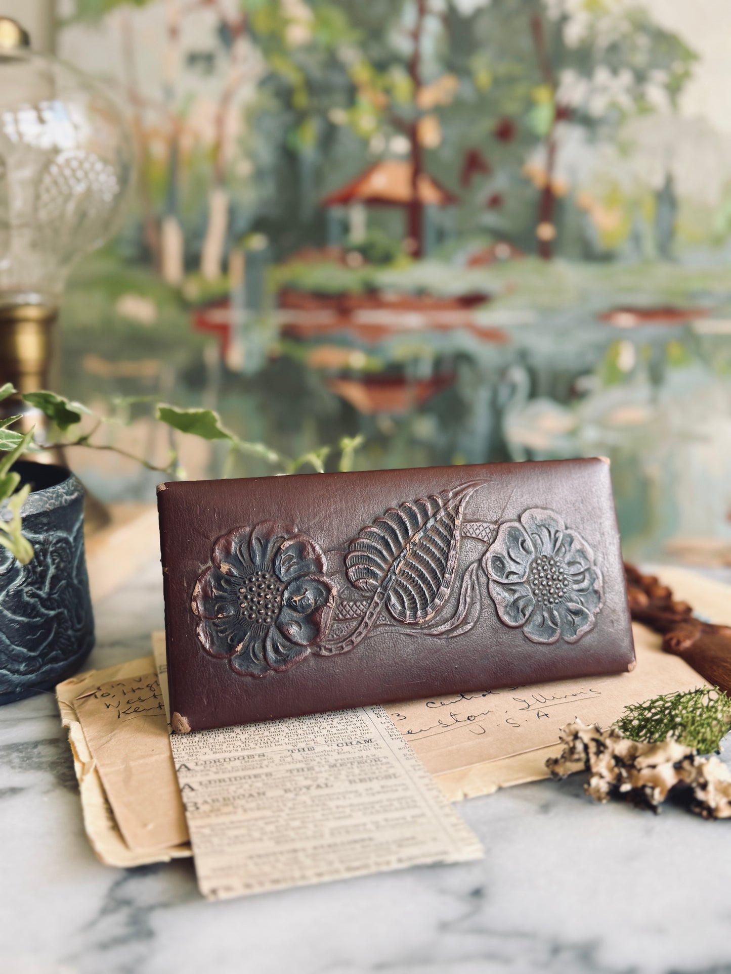 Leather Ink blotter