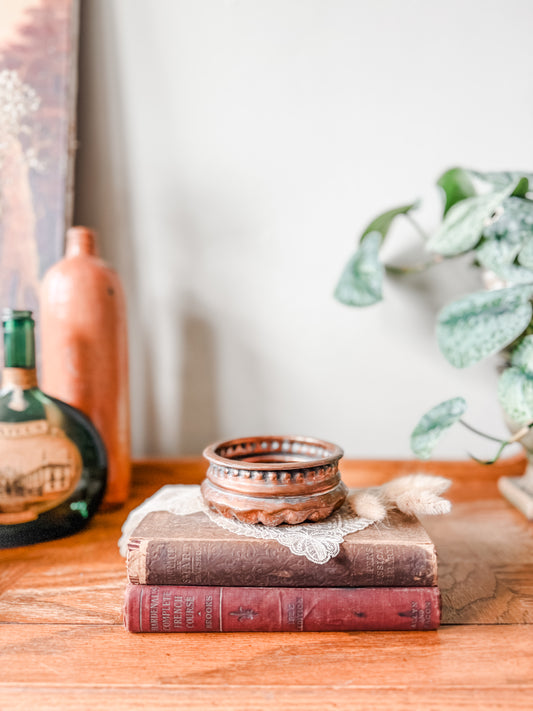 Hand wrought copper bowl