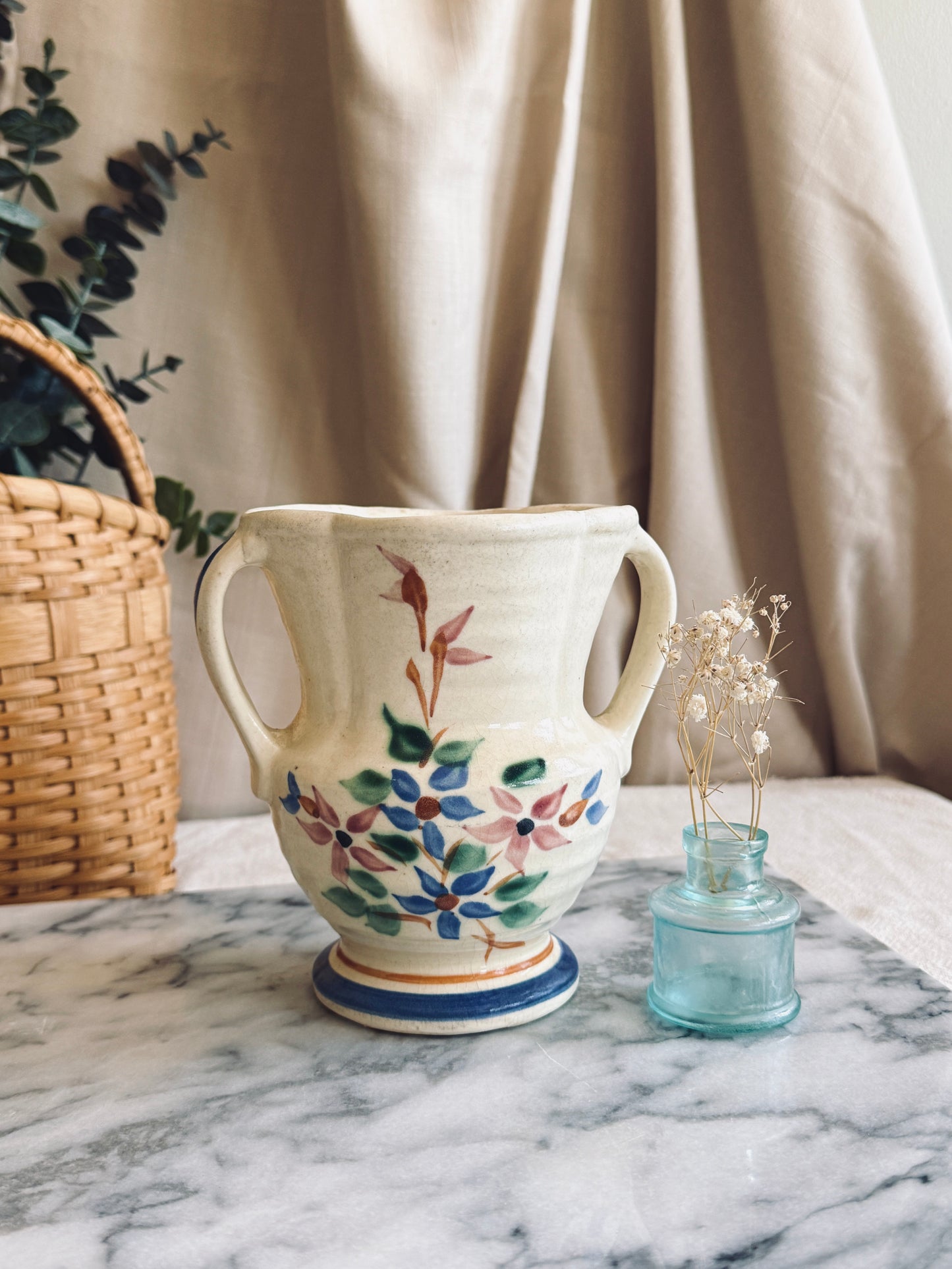Roseville Vase with florals