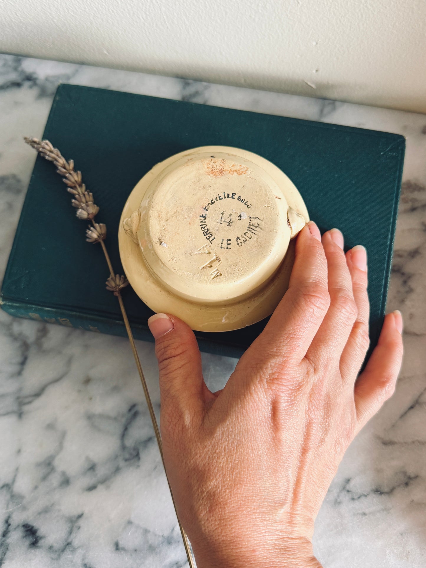 French Stoneware pâté pot