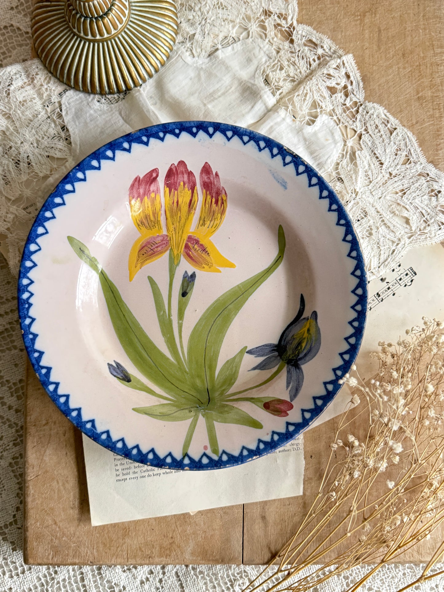 French Faience Plate