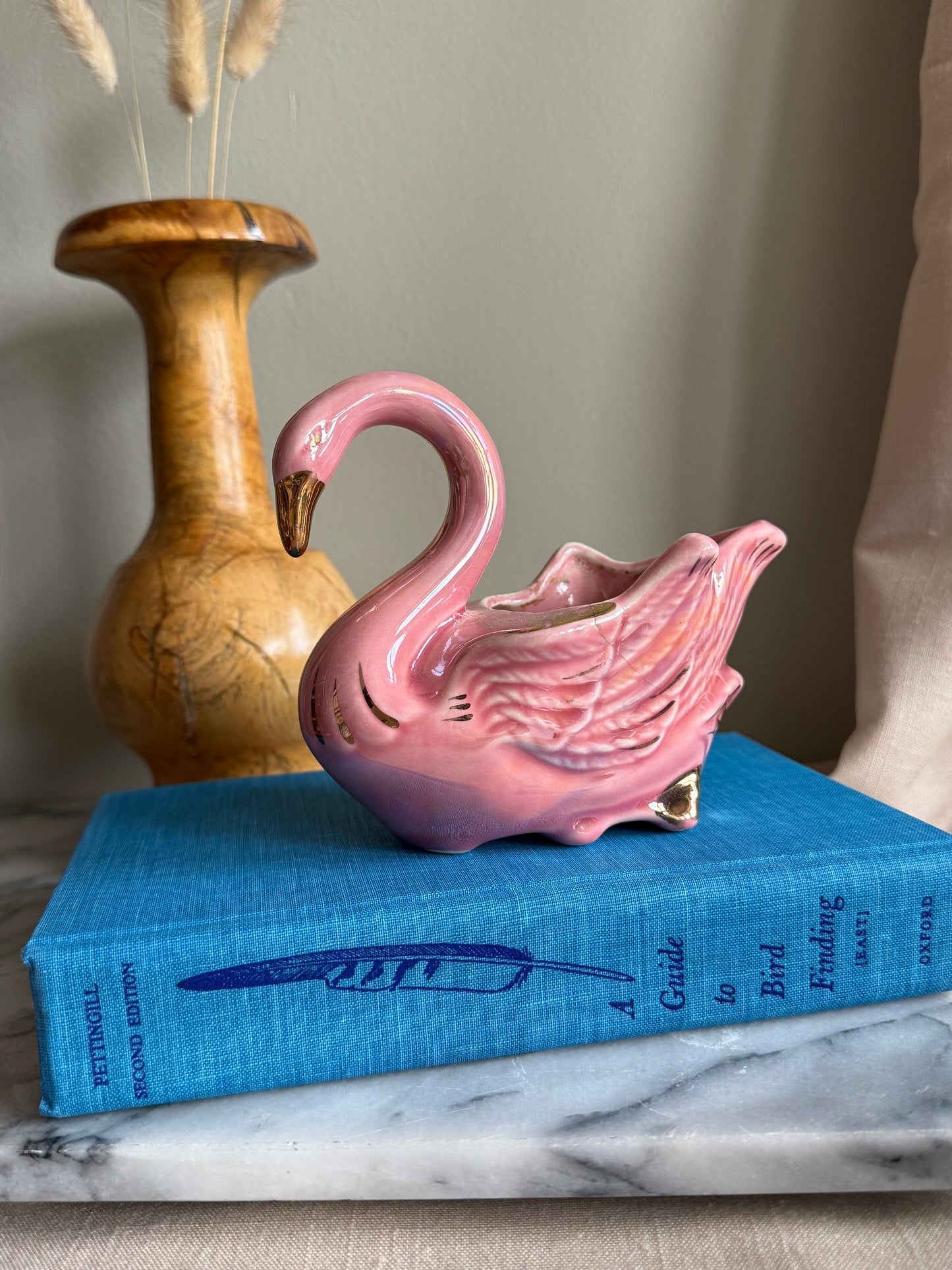 Mid Century Flamingo Planter