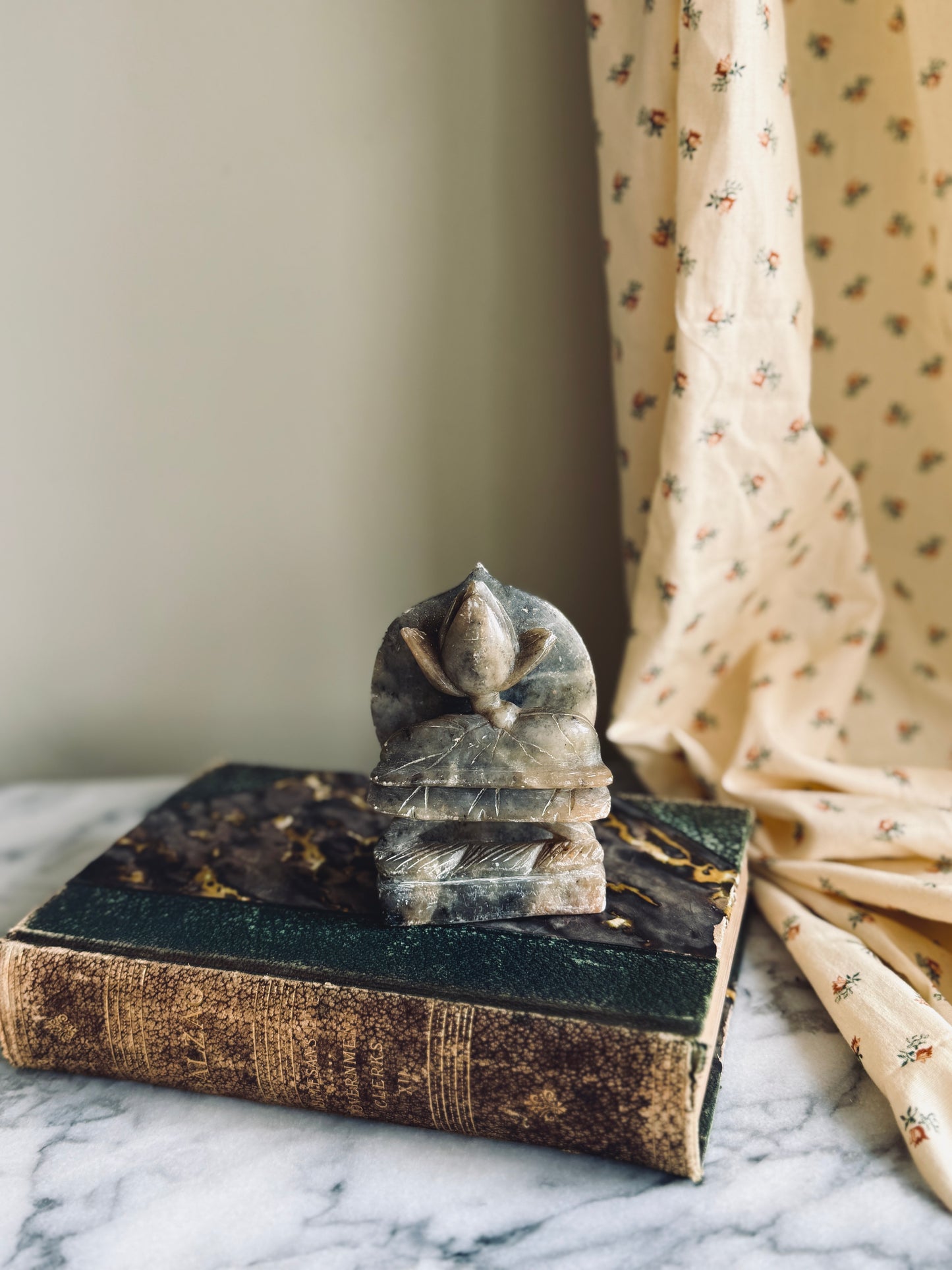 Carved soapstone decor