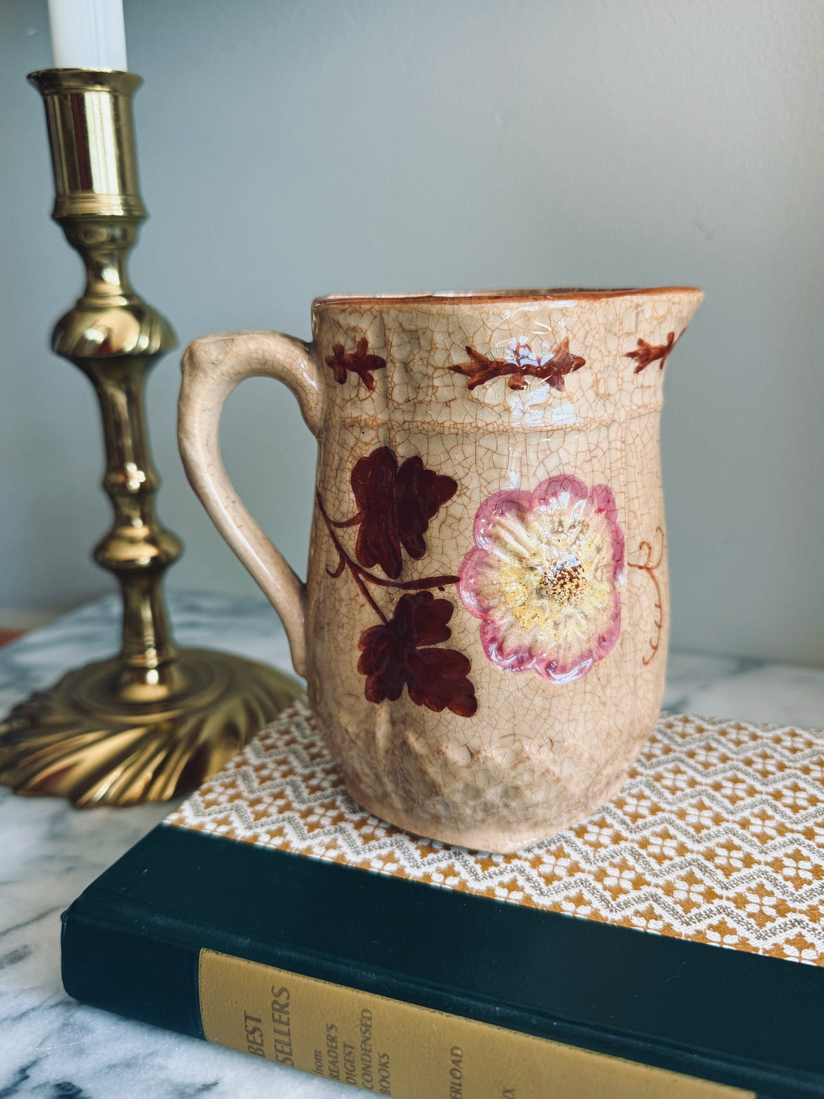Antique Majolica pitcher