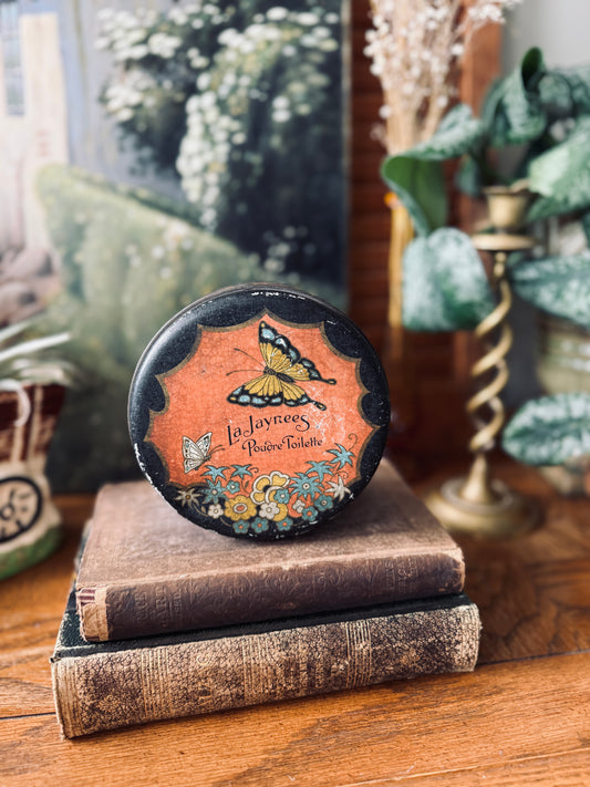 Vintage French Butterfly Tin
