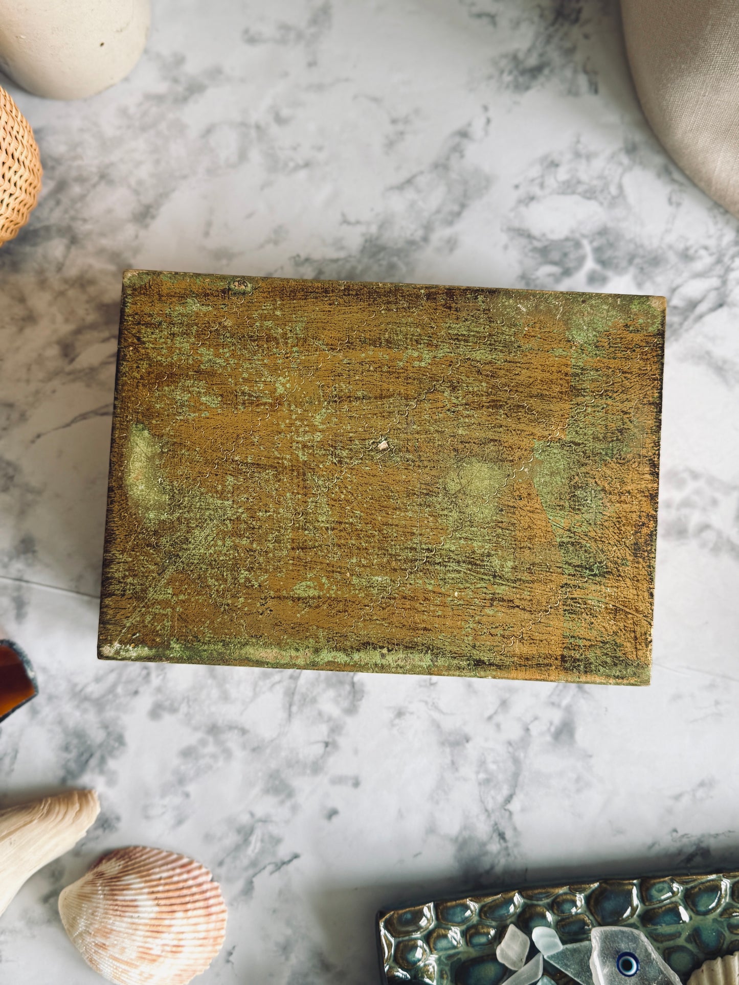 Florentine box with sailboat