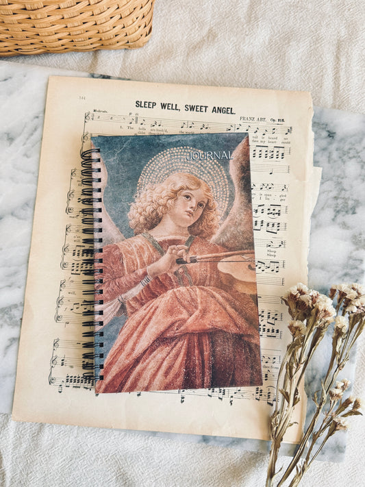 Vintage Journal with Angel cover