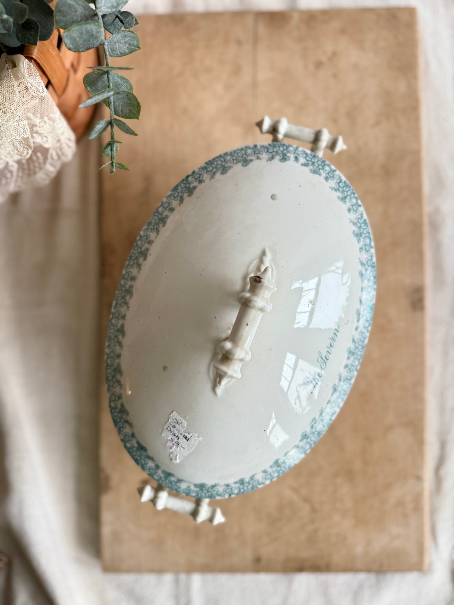 “ The Severn” Antique Ironstone Transferware Tureen
