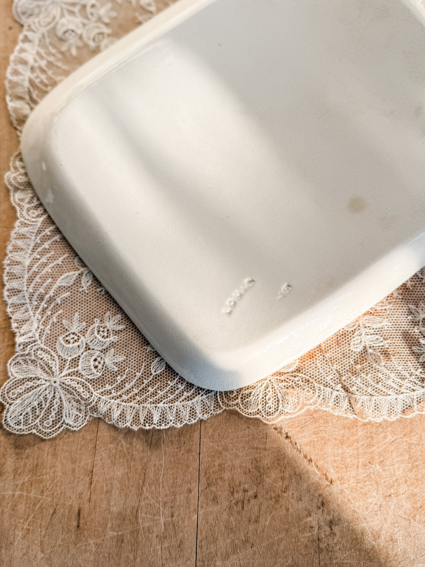 Antique English Cheese Keeper