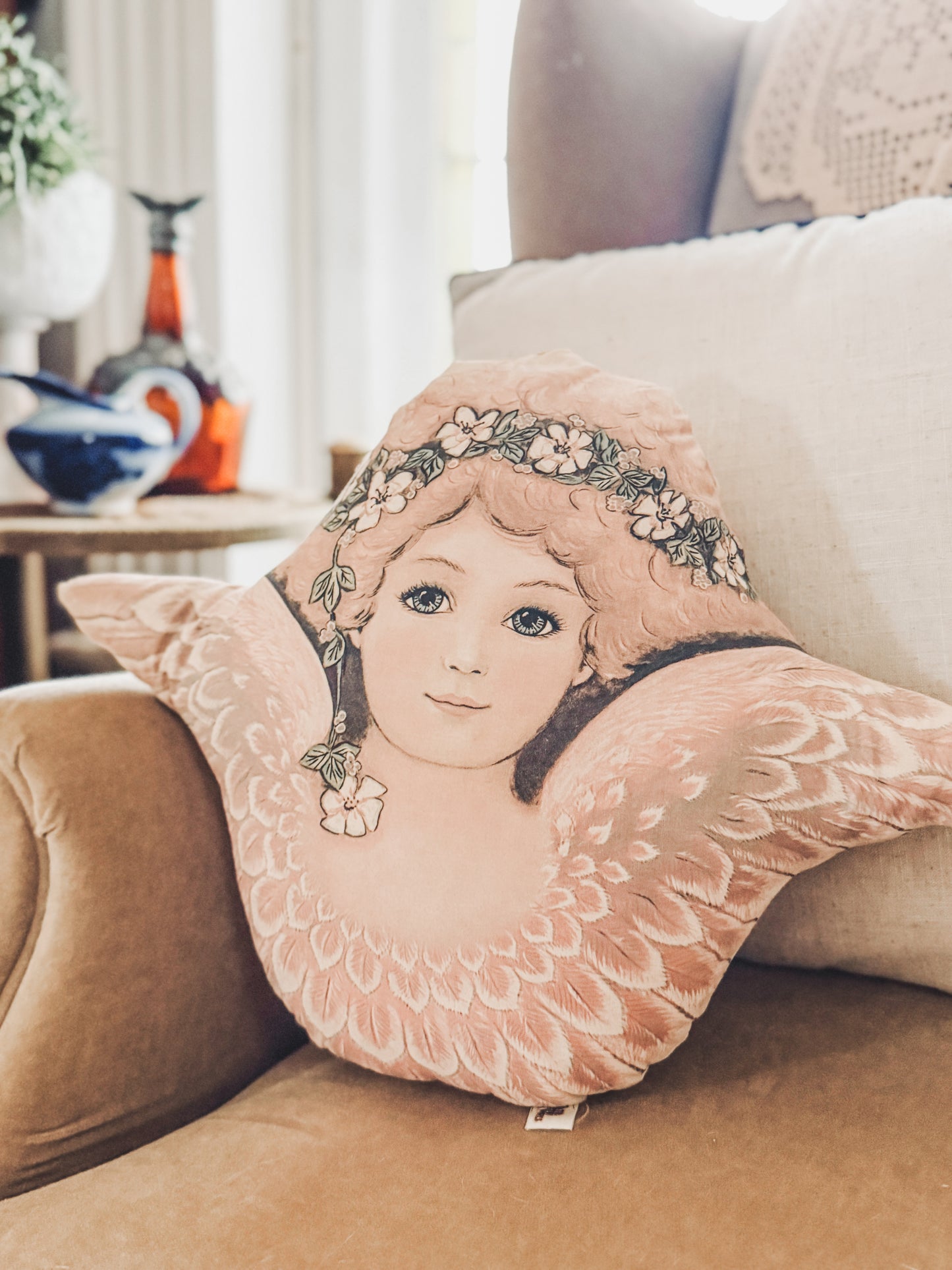 Vintage Angelic Pillow