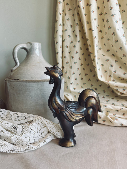 Vintage Brass chicken salvage piece