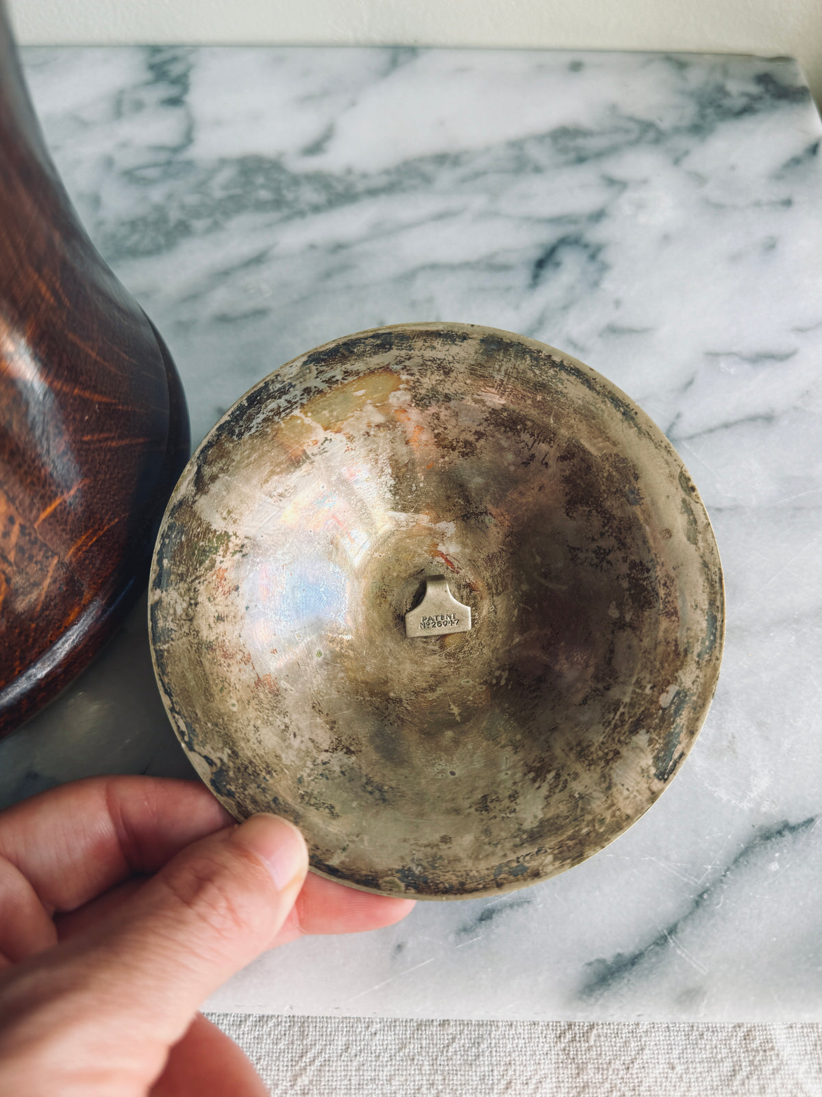 Antique English Oak Biscuit Barrel