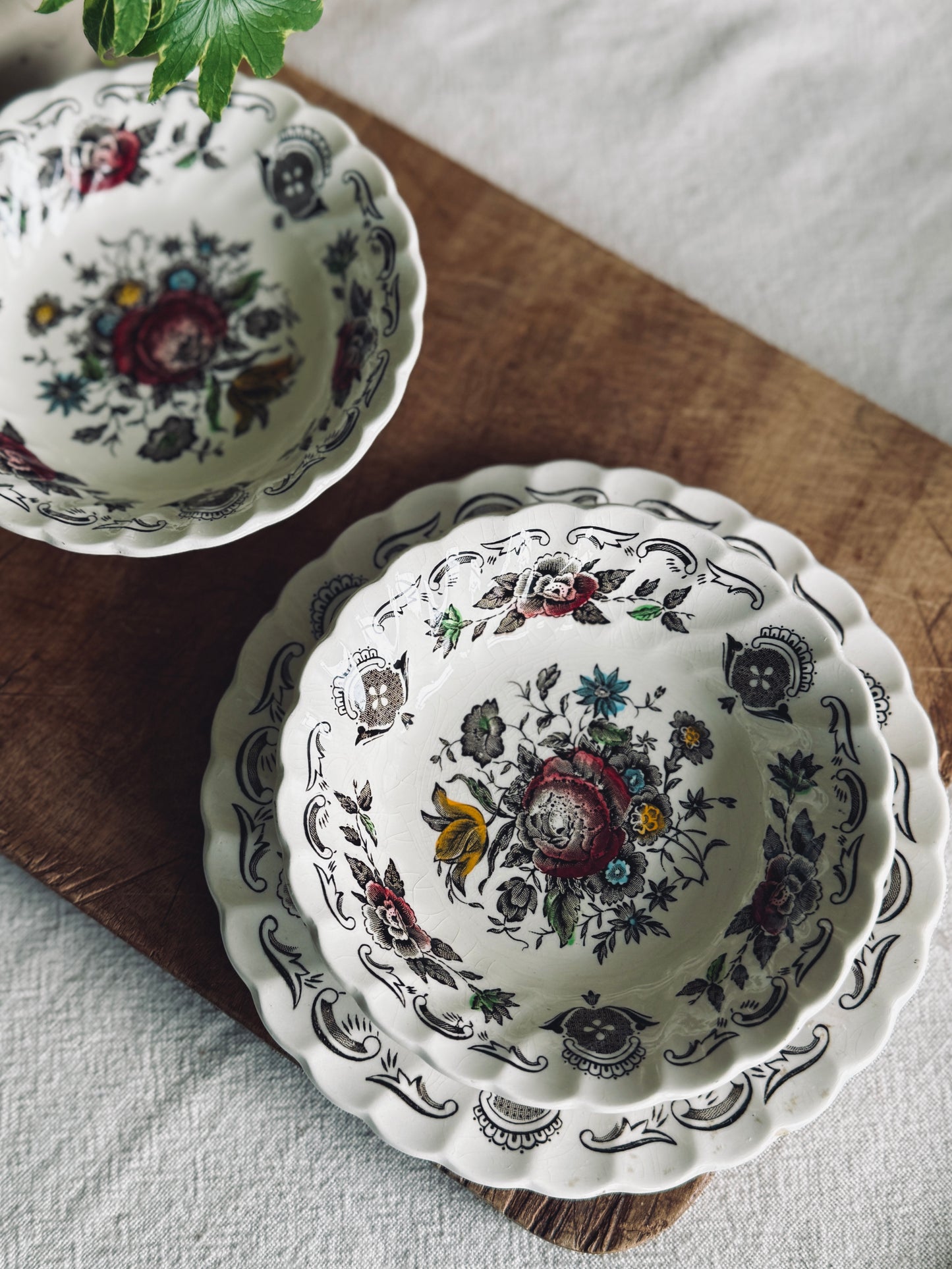 3 piece Myott’s Bouquet dish set