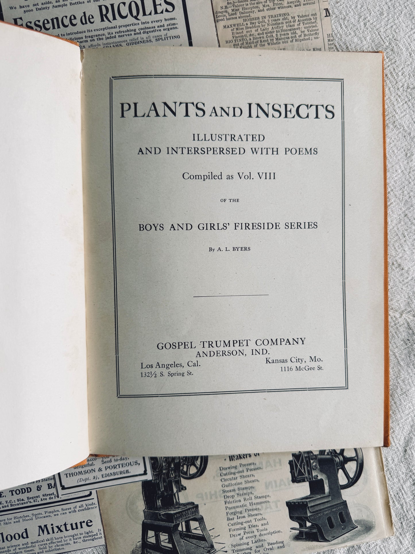 Plants and Insects Book