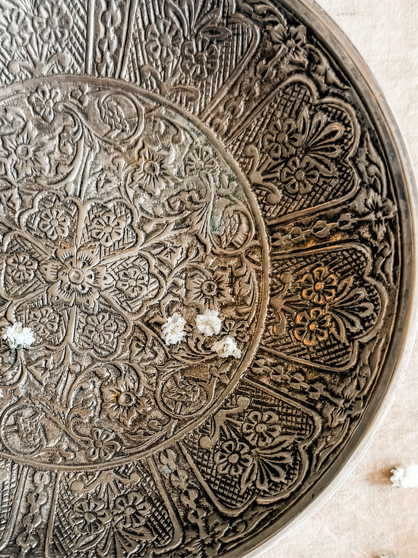 Silver Plated Brass Footed Bowl
