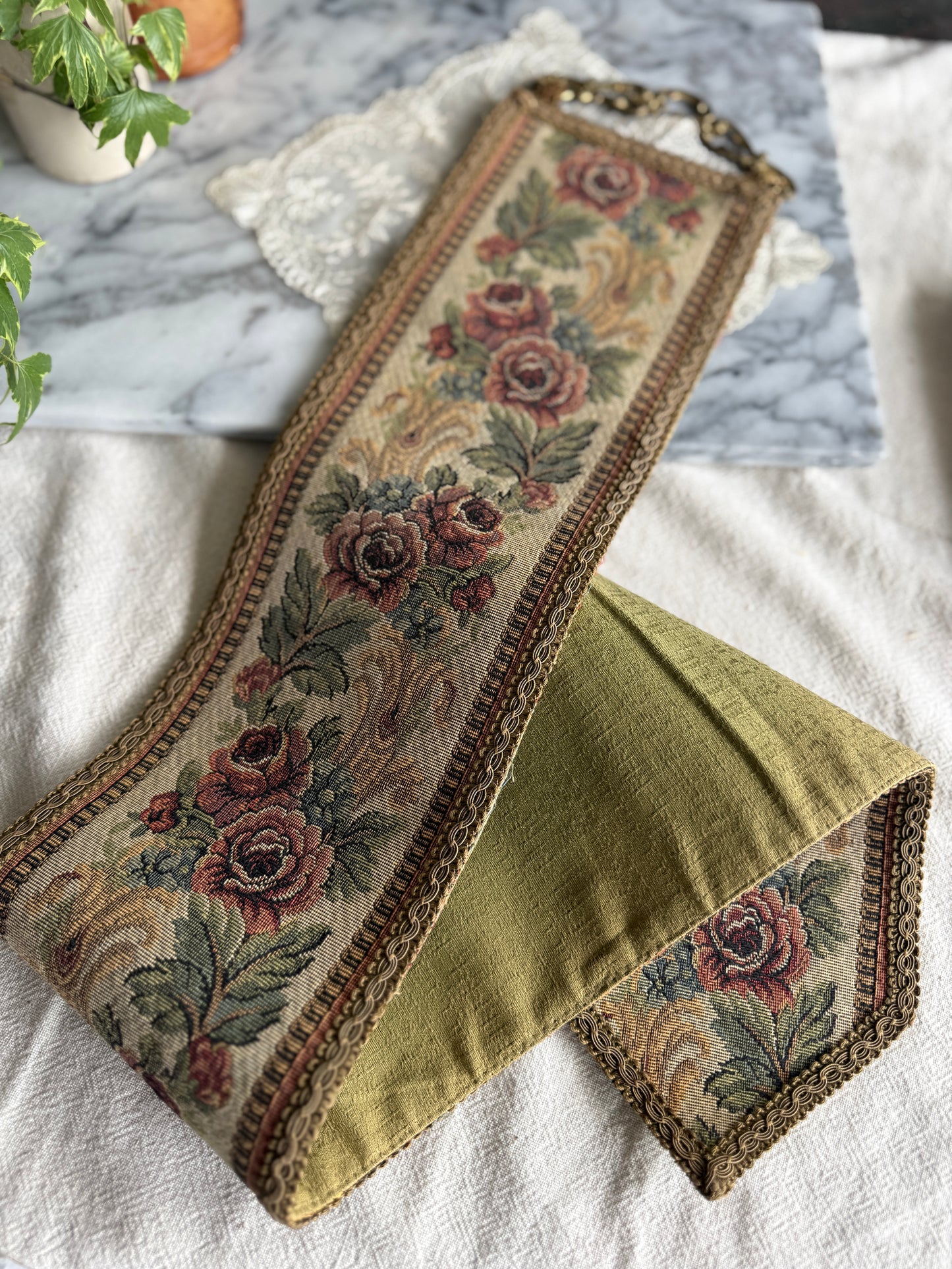Moody Floral Bell Pull