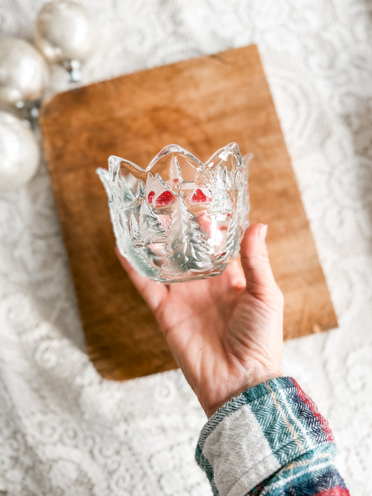 Mikasa frosted glass votive holder