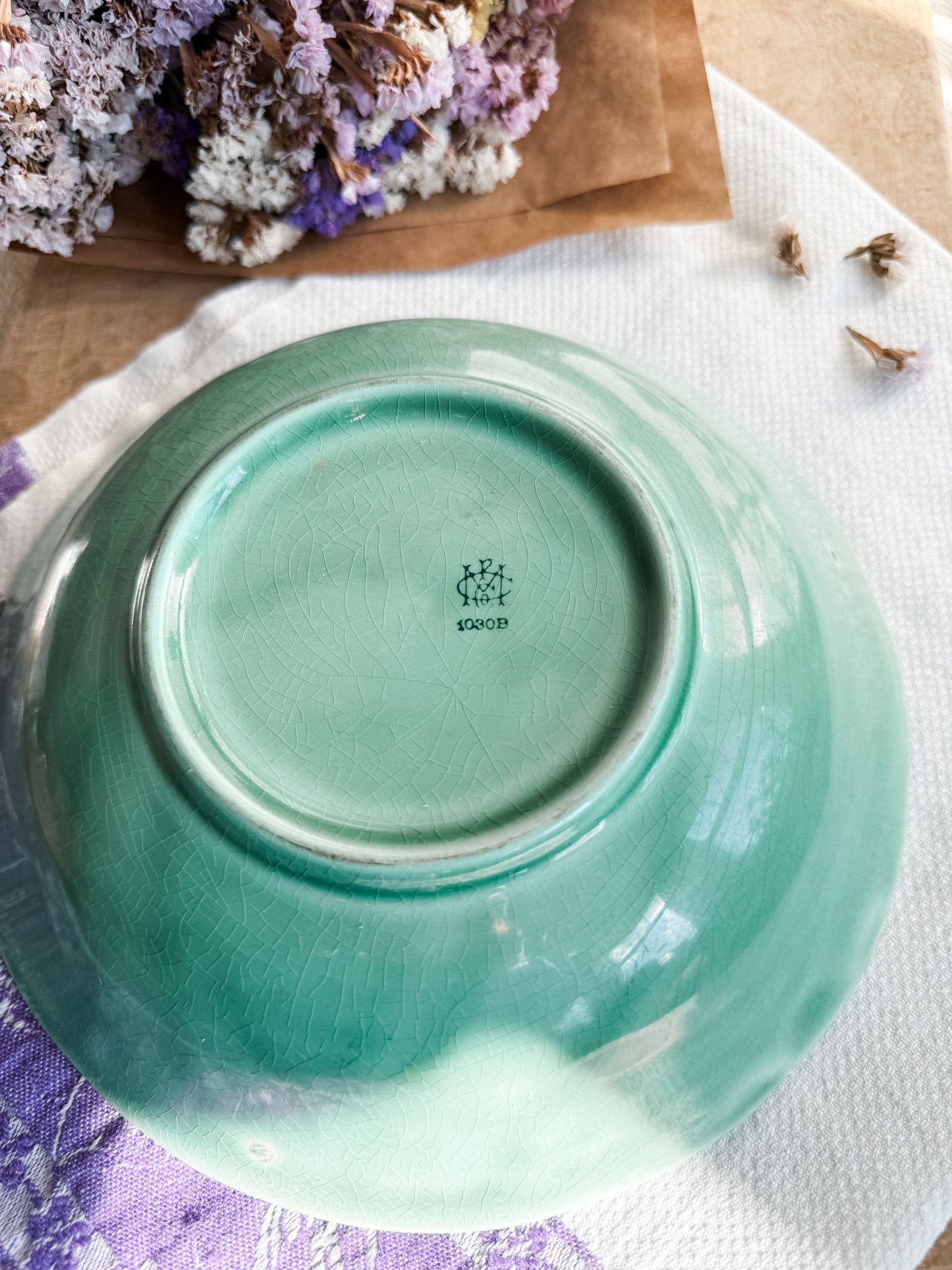 Green Petalware Bowl