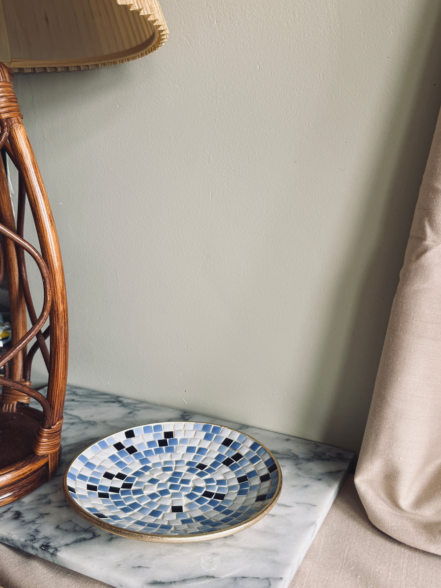 Mid Century Mosaic tile bowl