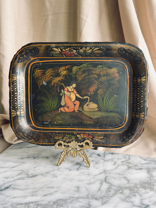 Antique toleware tray