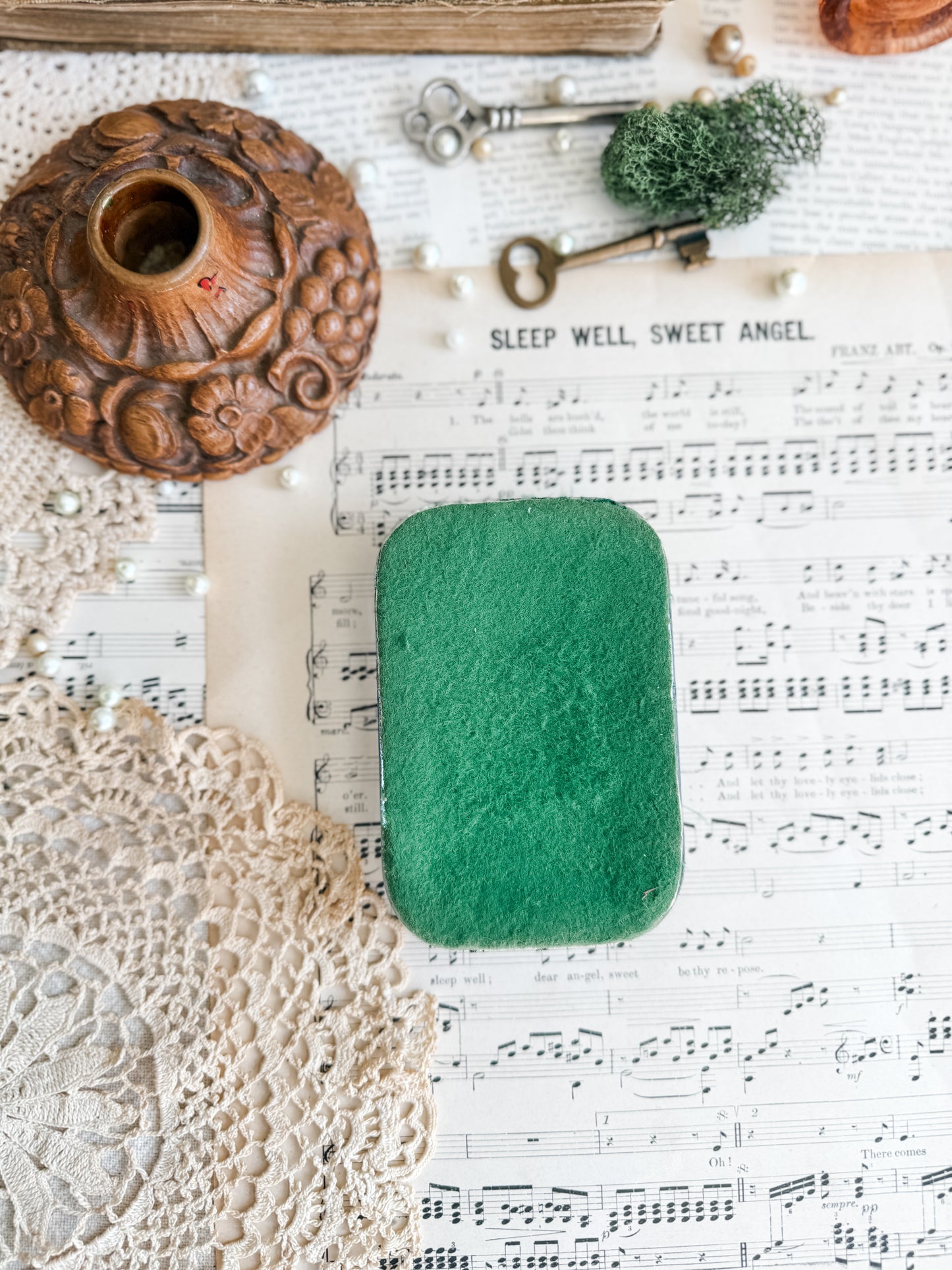 Dried floral paper weight