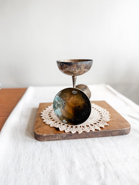 Mid Century Silver Plated Wine Chalices