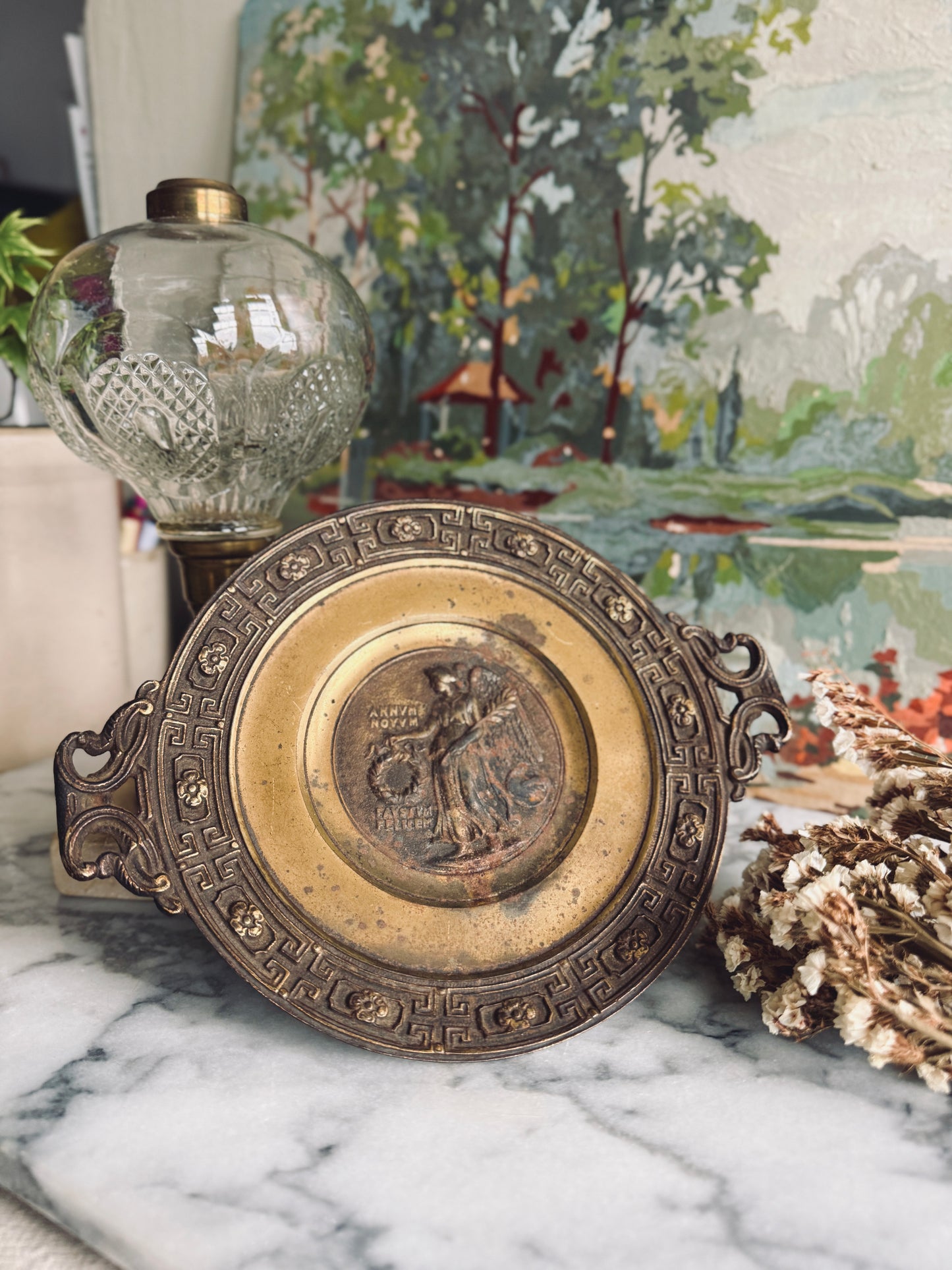 Victorian Cast Brass Tazza