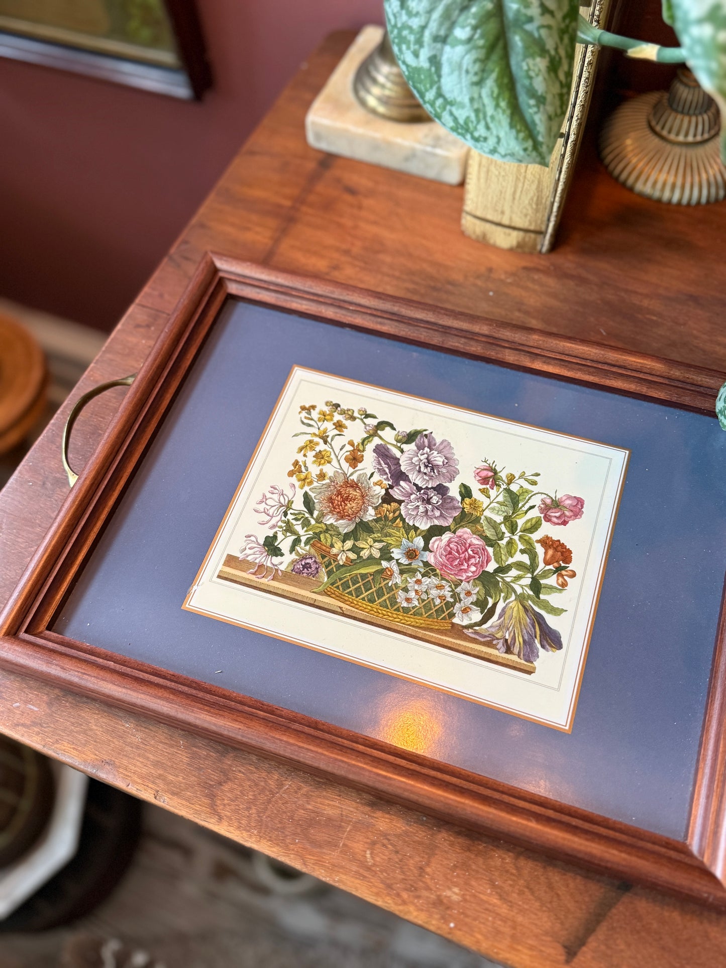 Floral Pimpernel tray