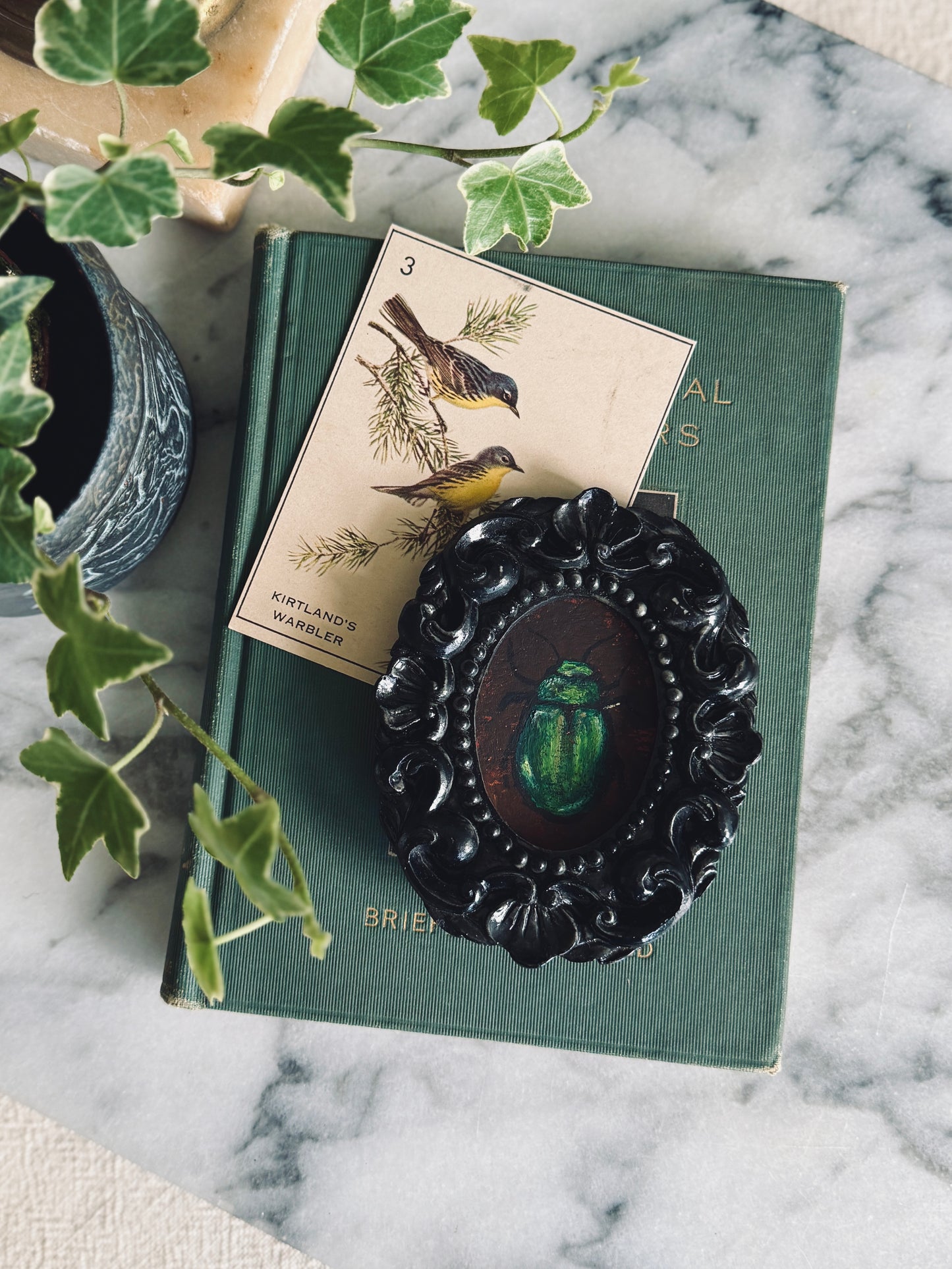 Original Miniature Beetle Painting