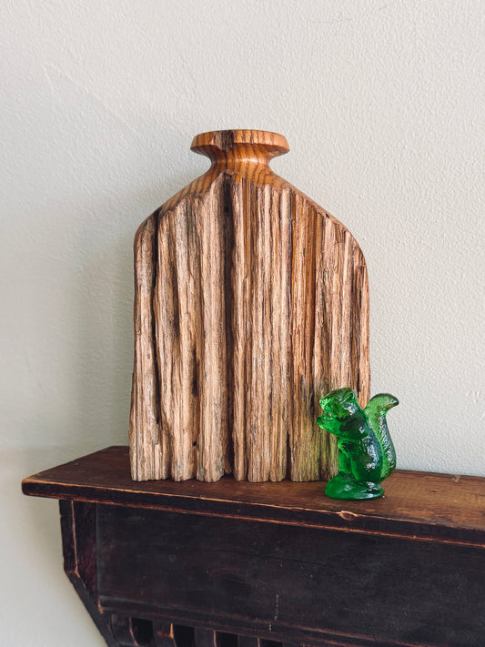 Mid-Century live edge bud vase