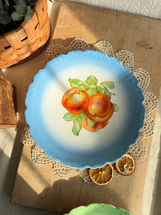 Handpainted Peach Limoges Plate