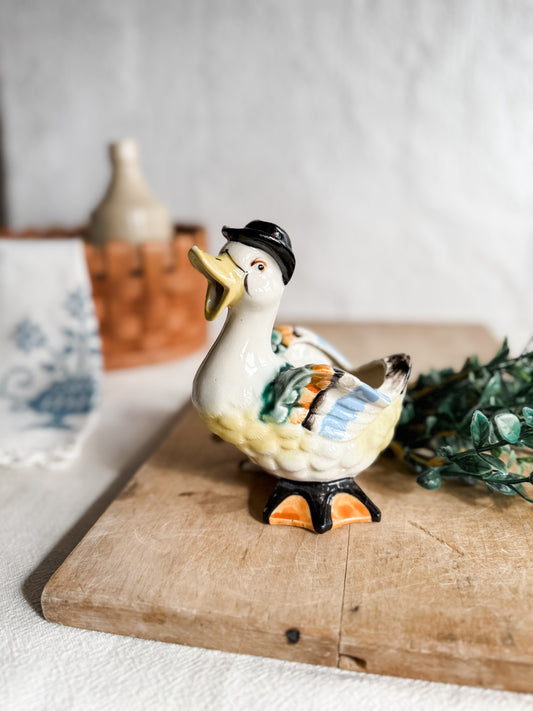 Mid-Century Made in Japan Duck Planter Vase