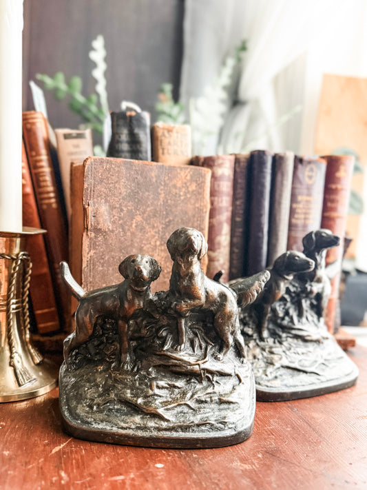 Bronze Setter Bookends