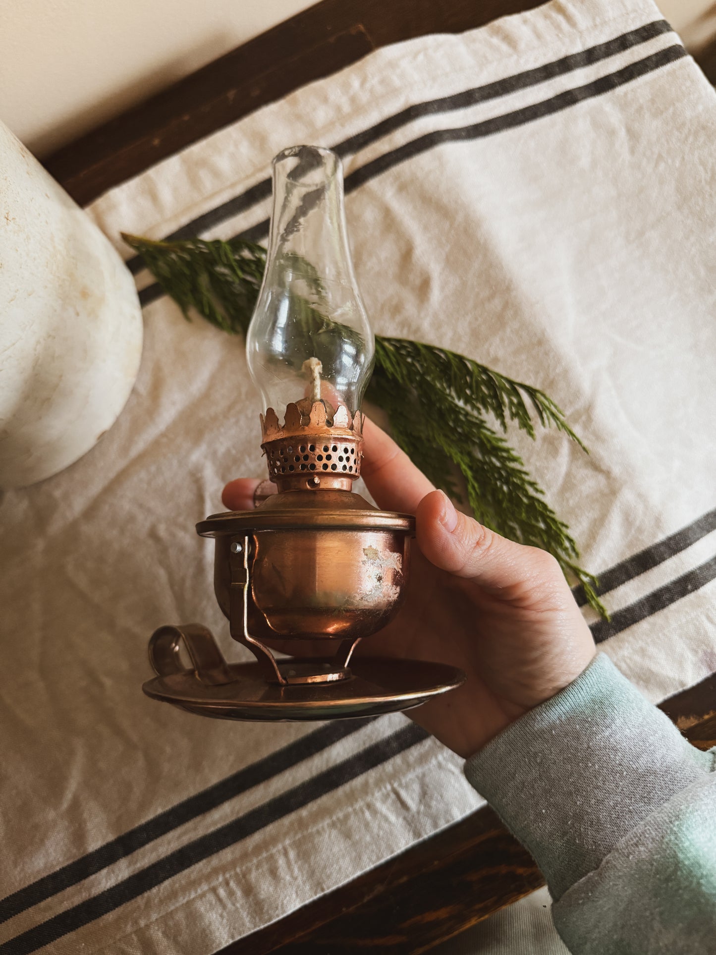 Faux Copper oil lamp