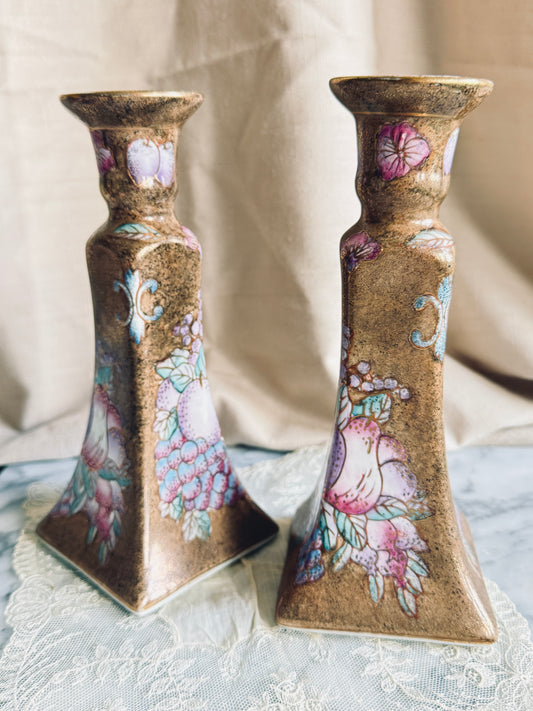 Chinoiserie Candlesticks