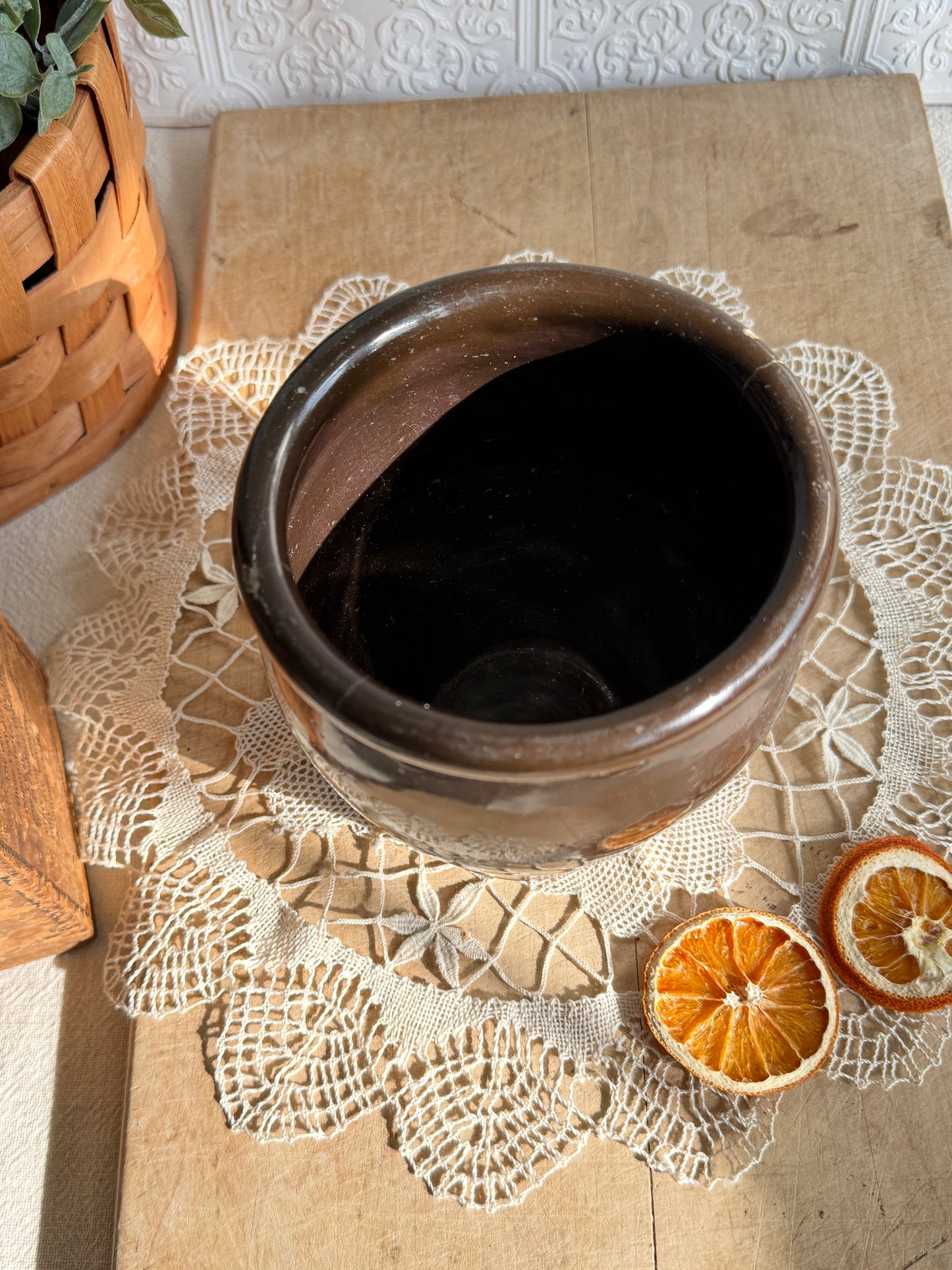 Pennsylvania Redware Crock