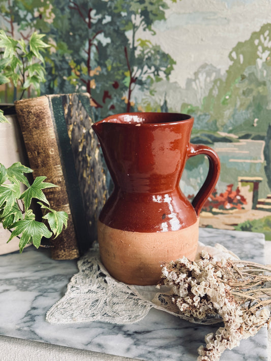 Two Toned Terracotta Pitcher