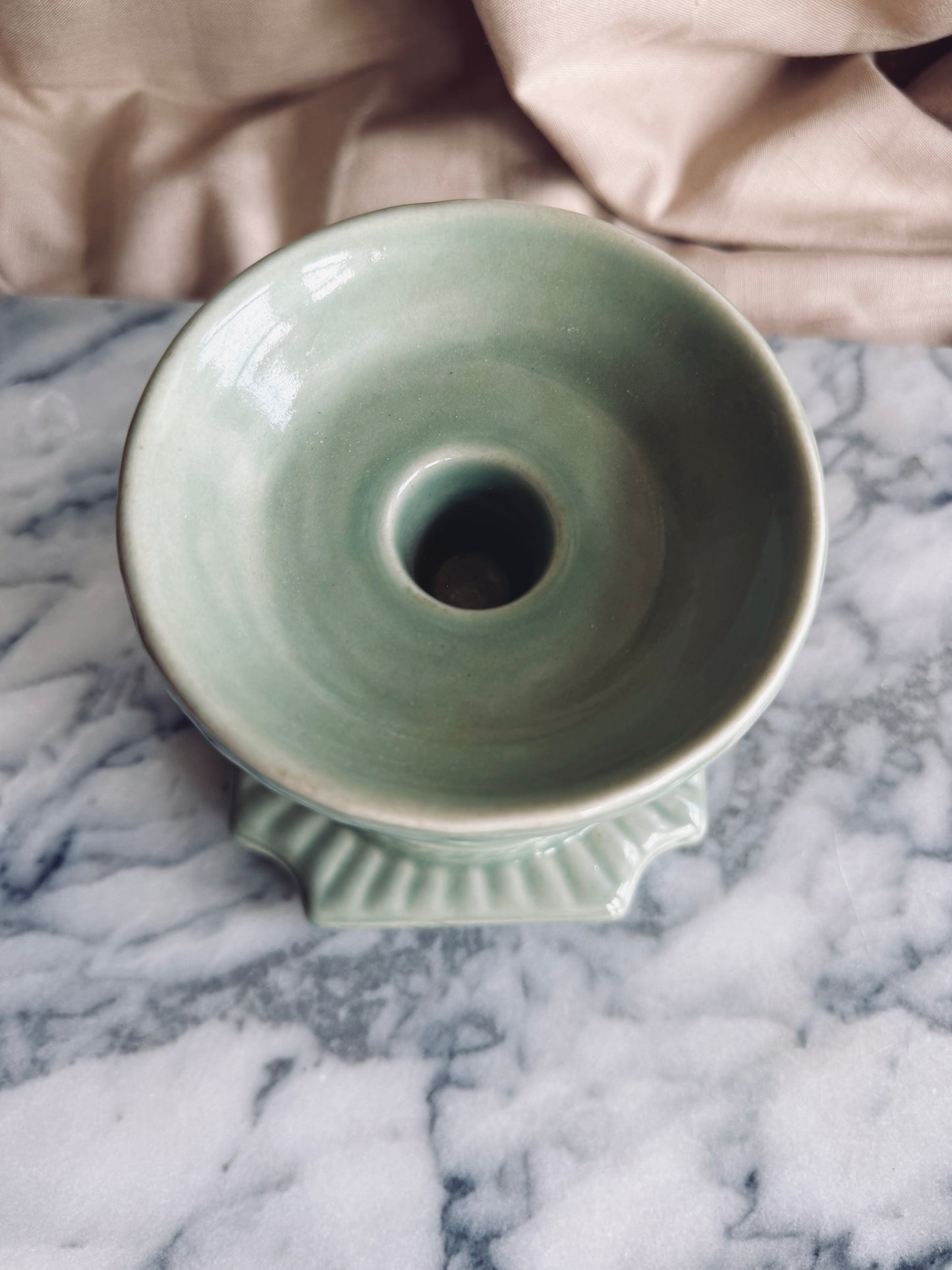 Celadon Green Candle Pillar