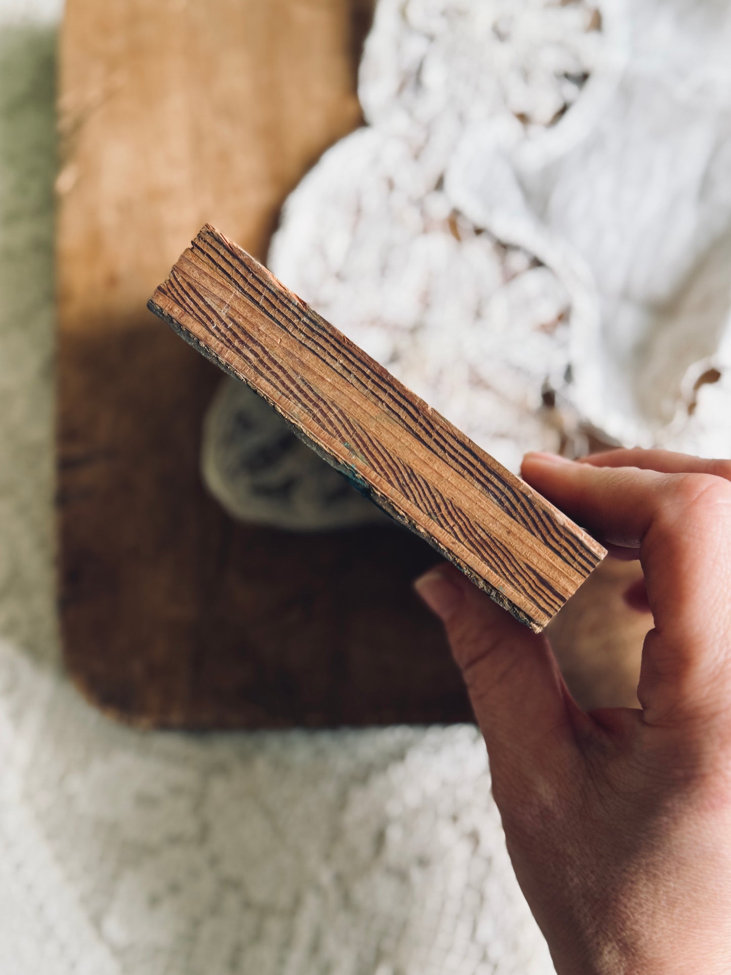 Vintage woodblock/linocut portrait of a woman and child
