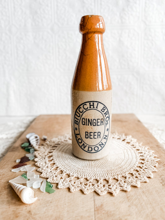 Antique two toned Ginger Beer Bottle