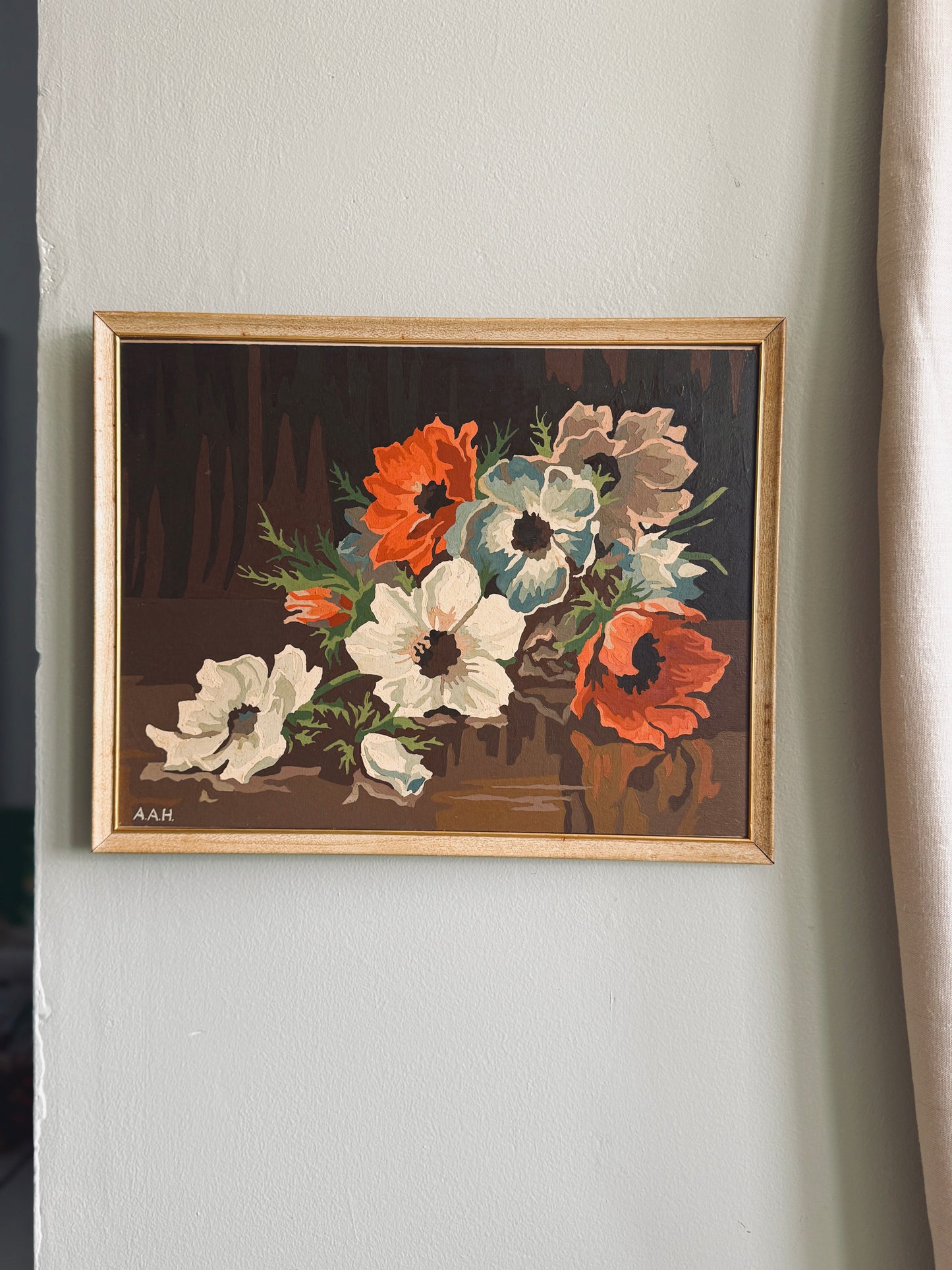 Moody floral Paint by number