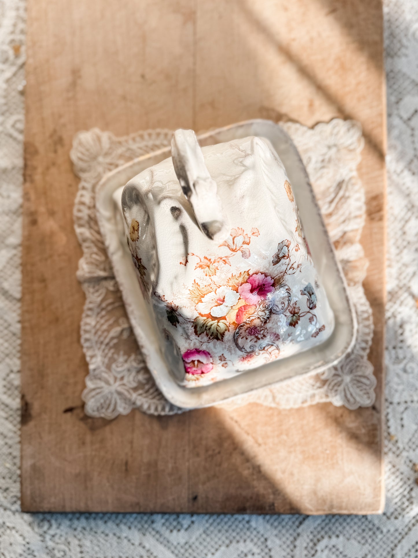 Antique English Cheese Keeper