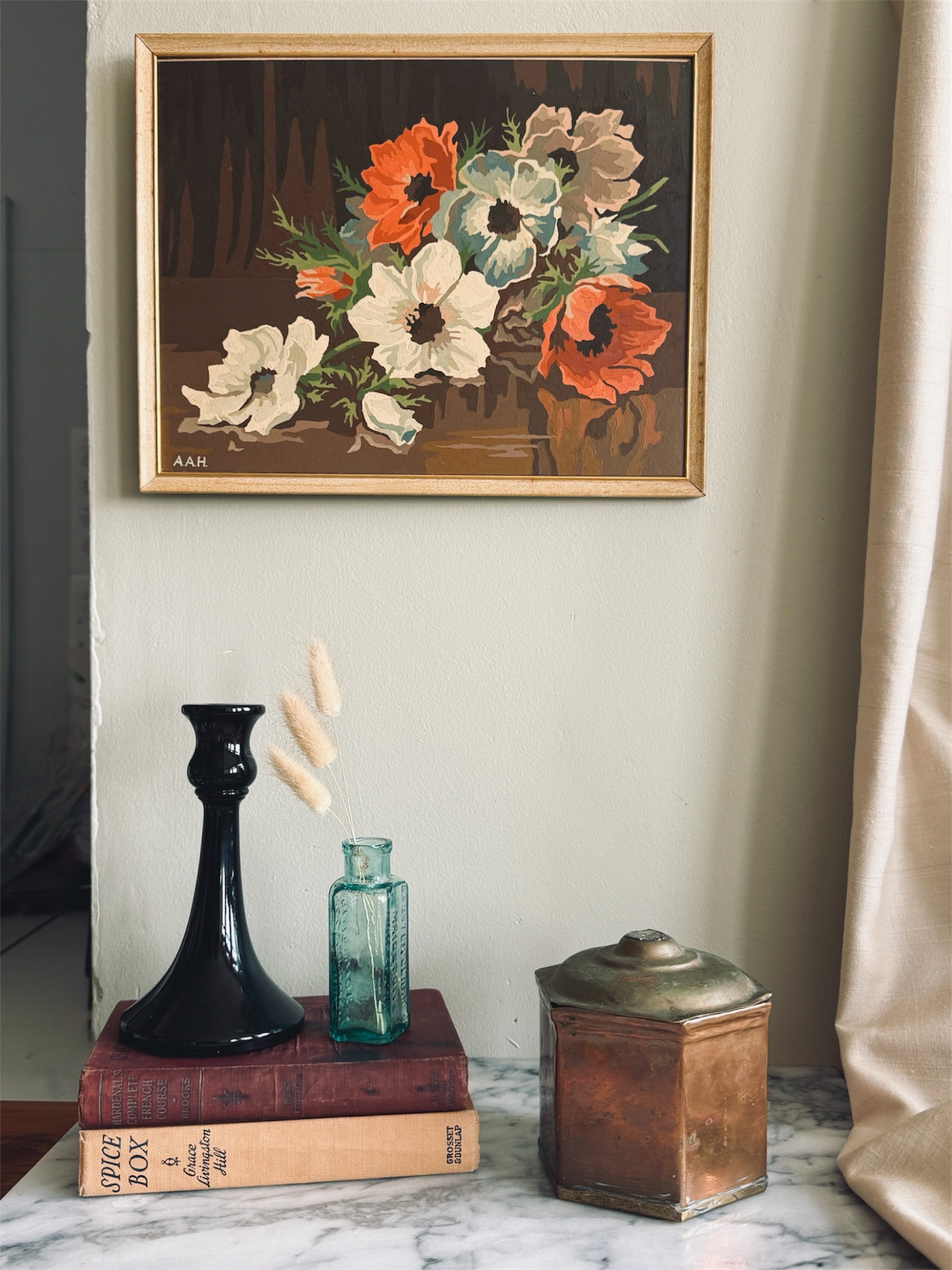 Moody floral Paint by number