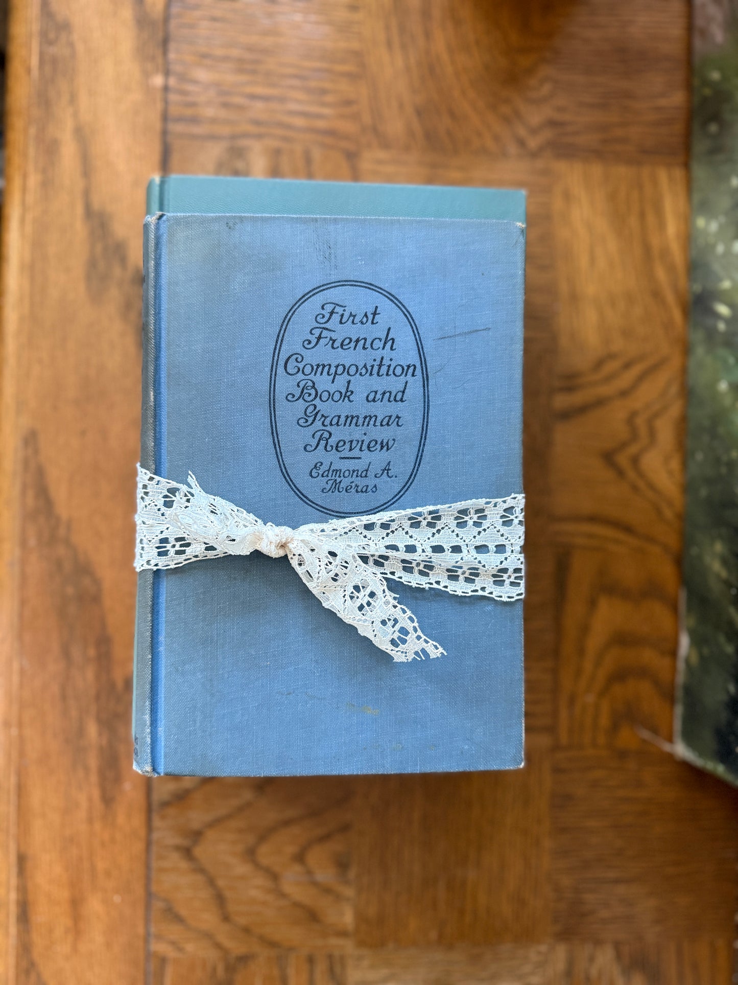 Vintage Blue Book Stack